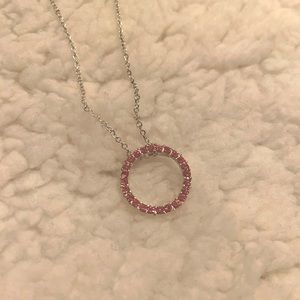 Pink Sapphire Necklace